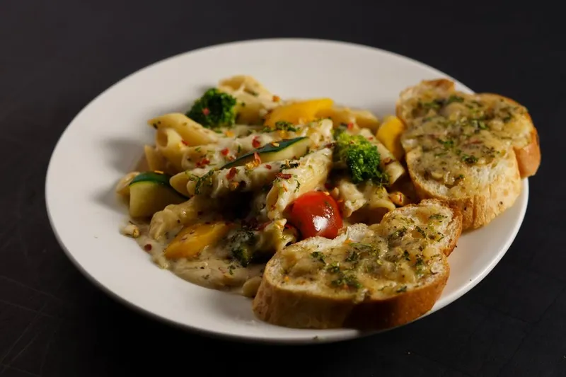 Spinach Garlic Bruschetta Recipe With Red Bell Pepper Sauce — photo 2