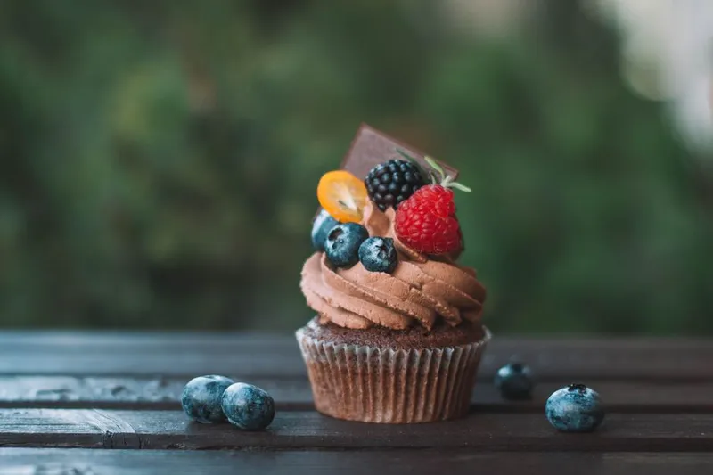 Eggless Chocolate Cupcakes With Raspberry & Cheese Frosting — photo 2