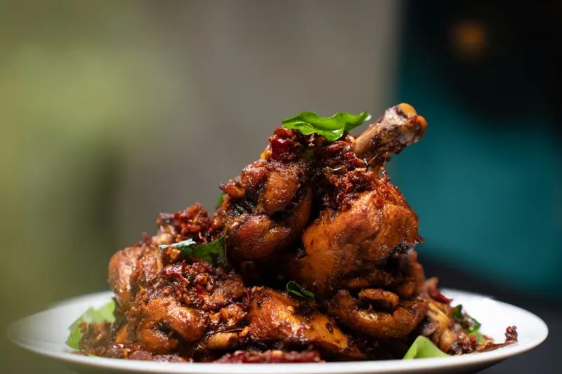 Chettinad Style Chicken Roast Recipe