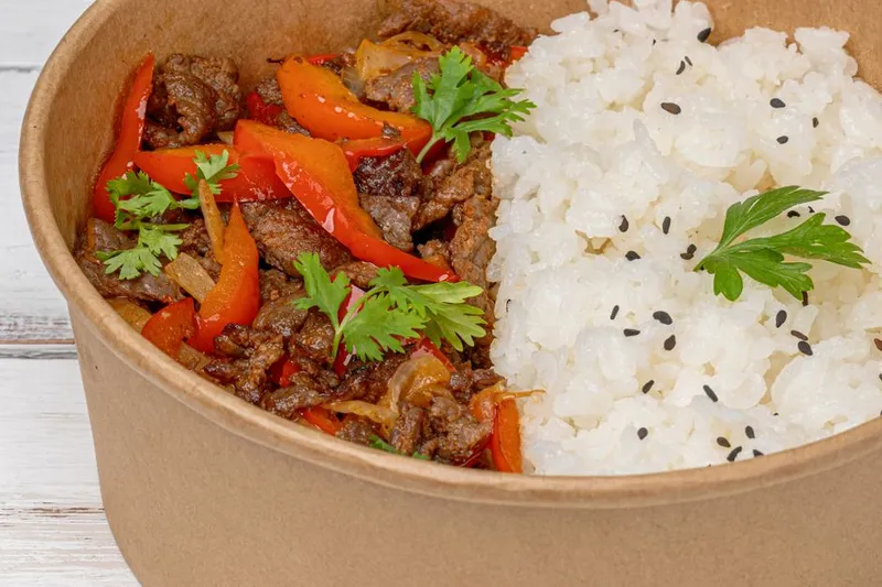 Crunchy Ginger Capsicum Rice Recipe — photo 2