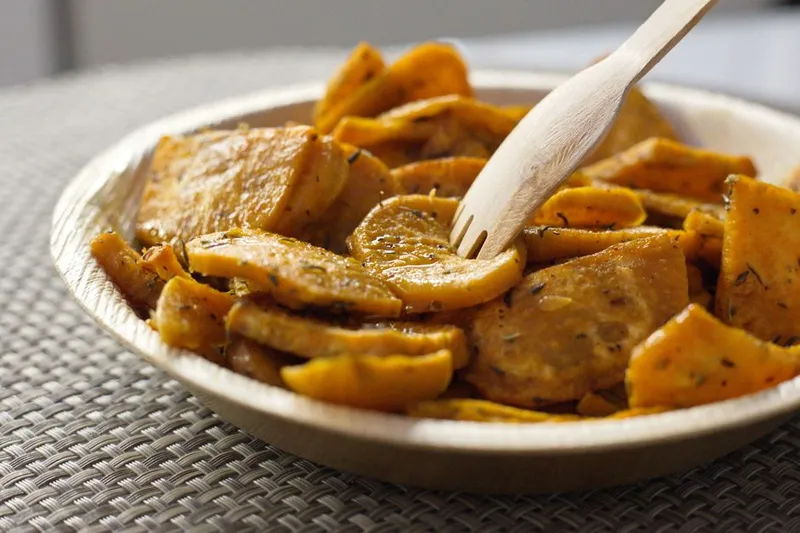 Dry Sweet Potato Thoran Recipe