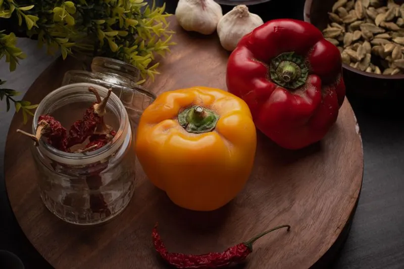Rajasthani Style Dried Gatta Capsicum Vegetable Recipe — photo 2