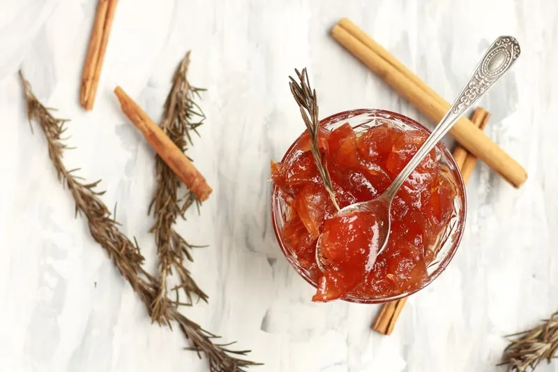 Raw Mango Murabba Recipe - Cinnamon Spiced Mango Jam — photo 2