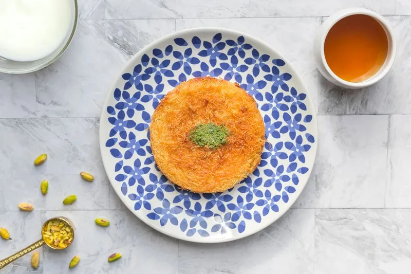 Kunafa With Mango Cottage Cheese Cream Recipe — photo 2
