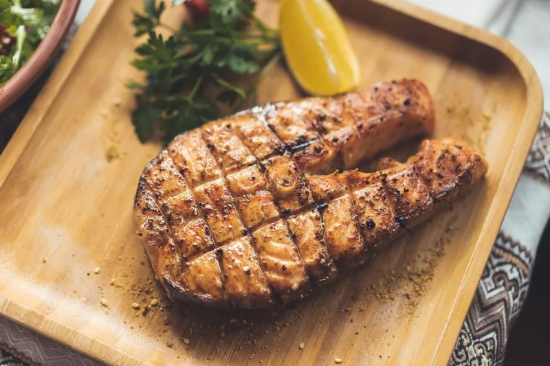 Grilled Tangy Lime Salmon Steak Recipe — photo 2