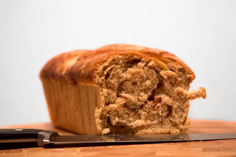Whole Wheat Eggless Cinnamon & Raisin Swirl Bread Recipe — photo 2