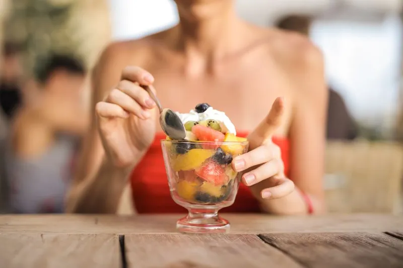 Healthy Fruit & Nut Watermelon Dessert Recipe With Greek Yogurt