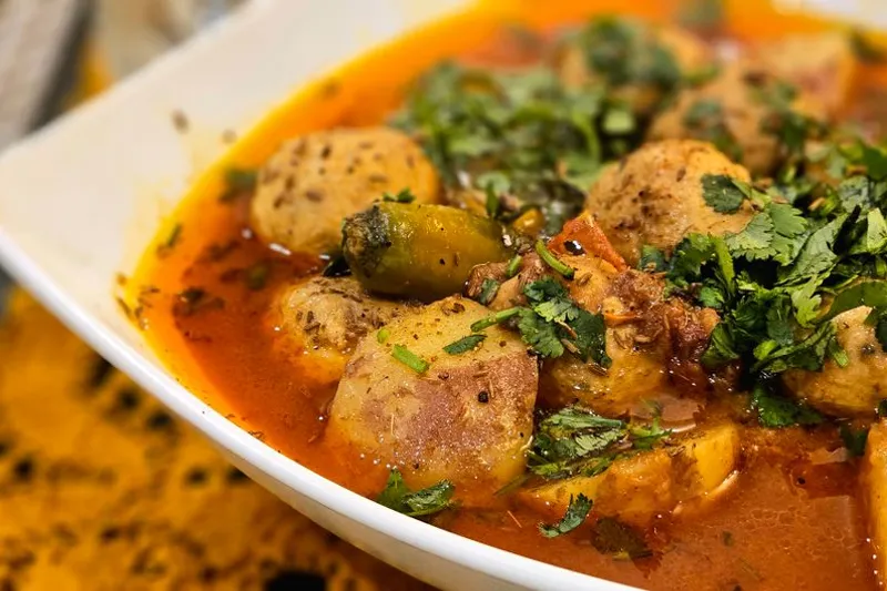Senai Potato Curry Recipe - Spicy Chettinad Style Yum Stir Pre