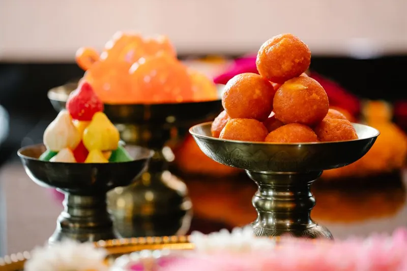 Indian Festive Sweet Rice And Jamun Bhog Recipe — photo 2