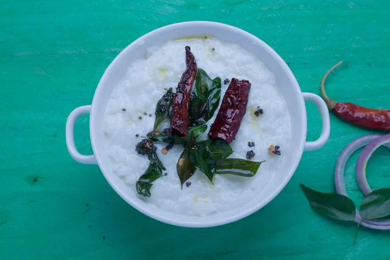 Thalicha Thayir Sadam Recipe - Spicy Seasoned Curd Rice