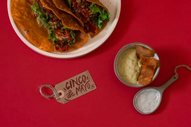Indo Mexican Roasted Vegetable Taco Recipe With Creamy Mayo — photo 2