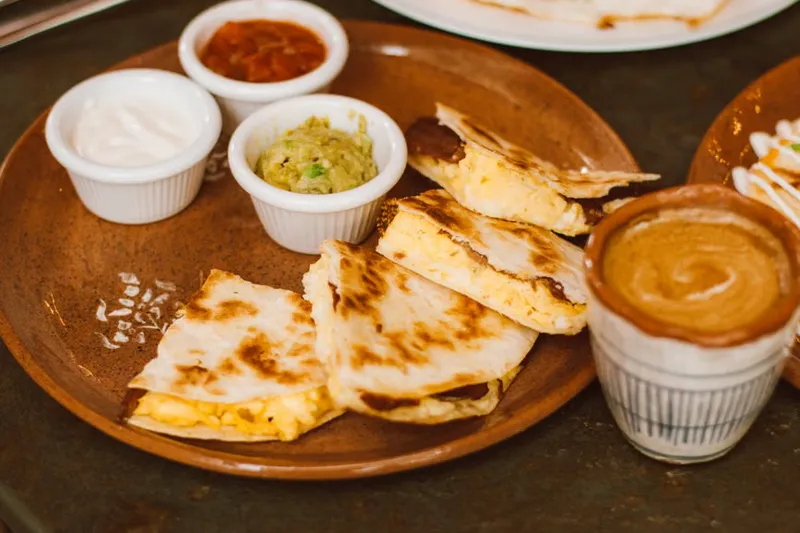 Guacamole Stuffed Quesadilla With Mint Mayo Recipe — photo 2