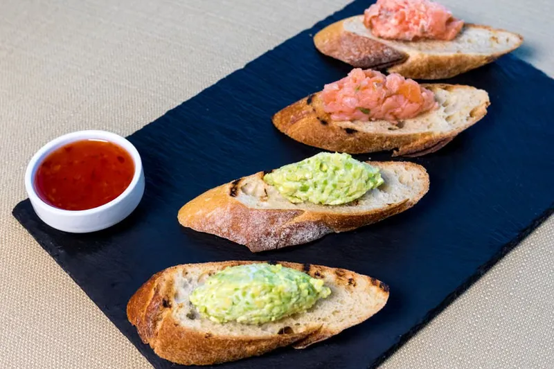 Shrimp Walnut Bruschetta Recipe Flavored With Cheesy Dip