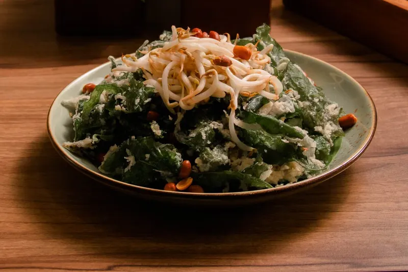 Drumstick Leaves Sabzi With Crushed Peanuts Recipe — photo 2