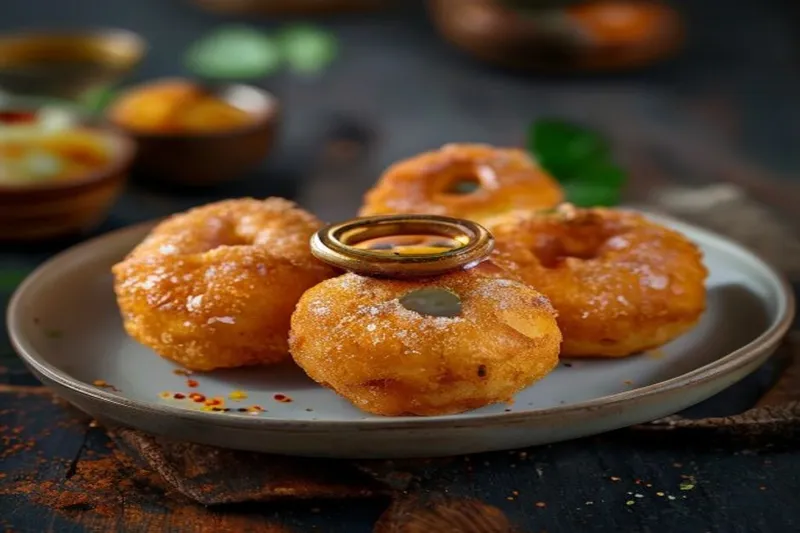 Medu Vada With Onion (Savoury Donuts) Recipe