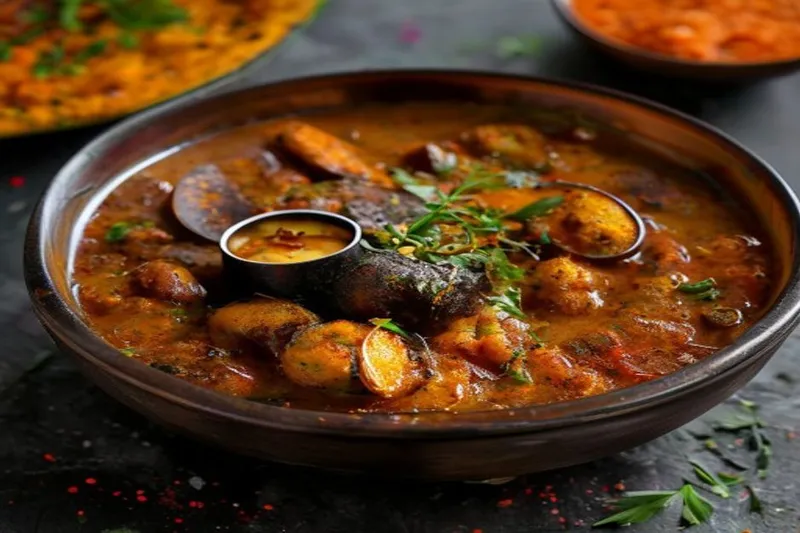 Kathiri Urulai Masala Kuzhambu Recipe - Brinjal And Potato Masala Gravy