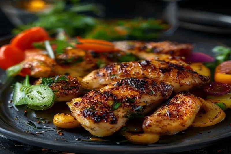 Grilled Chicken With Vegetables Recipe