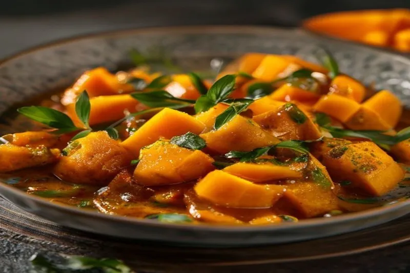 Sweet & Spicy Ripe Mango Curry Recipe