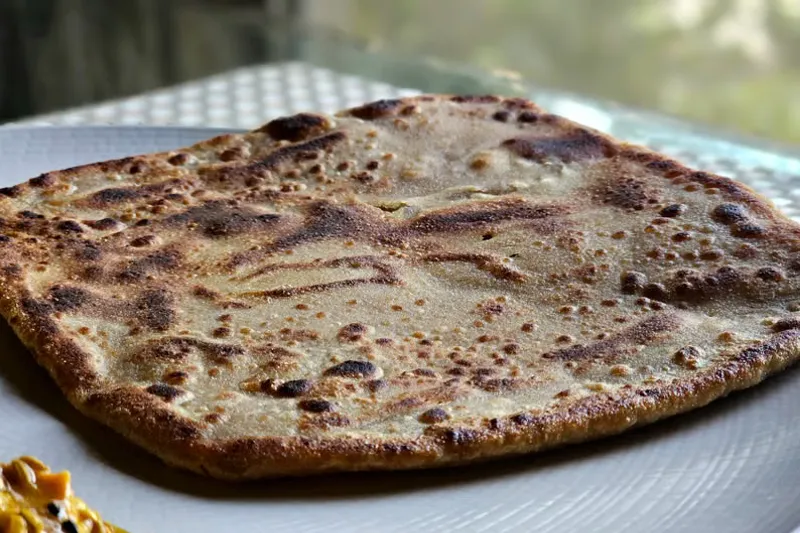Whole Wheat Spinach And Tofu Paratha Recipe