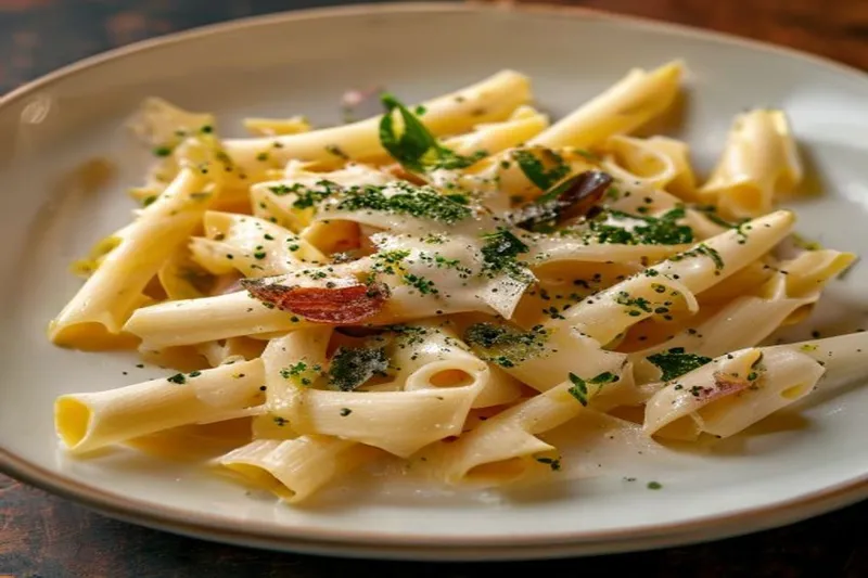 Penne Pasta In White Sauce Recipe