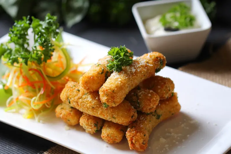 Soft and Crispy Cheese Stuffed Puff Sticks Recipe — photo 2