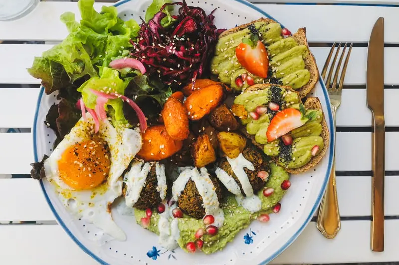 Waffled Falafels and Vegetables Recipe