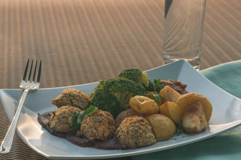 Waffled Falafels and Vegetables Recipe — photo 2