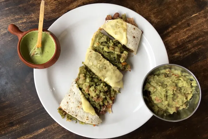 Mexican Style Vegetarian Chimichanga Recipe-Deep Fried Burrito — photo 2