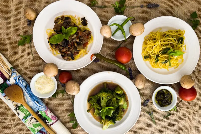 Alfredo Spaghetti with Roasted Mushroom & Broccoli Recipe