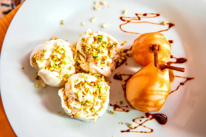 Creamy Coconut Poached Pears Recipe