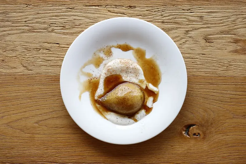 Creamy Coconut Poached Pears Recipe — photo 2