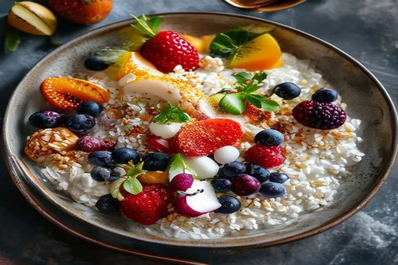 Spiced Coconut Oatmeal With Assorted Fruits Recipe — photo 2