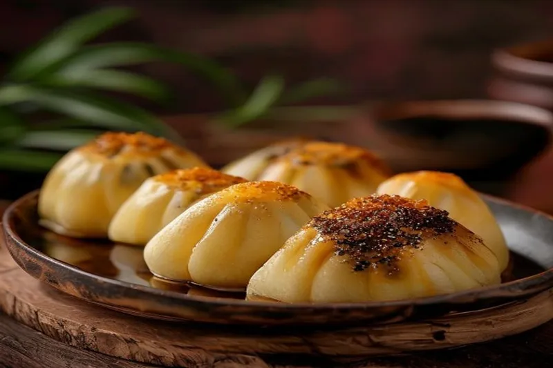Chinese style Black Sesame Nai Huang Bao Recipe (Steamed Custard Buns) — photo 2