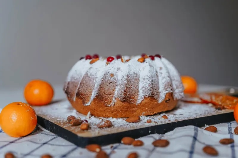 Eggless Whole wheat And Orange Almond Cake Recipe — photo 2