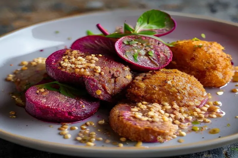 Beetroot, Sweet Potato And Oatmeal Cutlet Recipe — photo 2