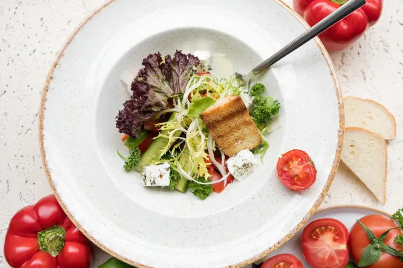 Grilled Vegetable and Oat Salad Recipe with Feta Cheese