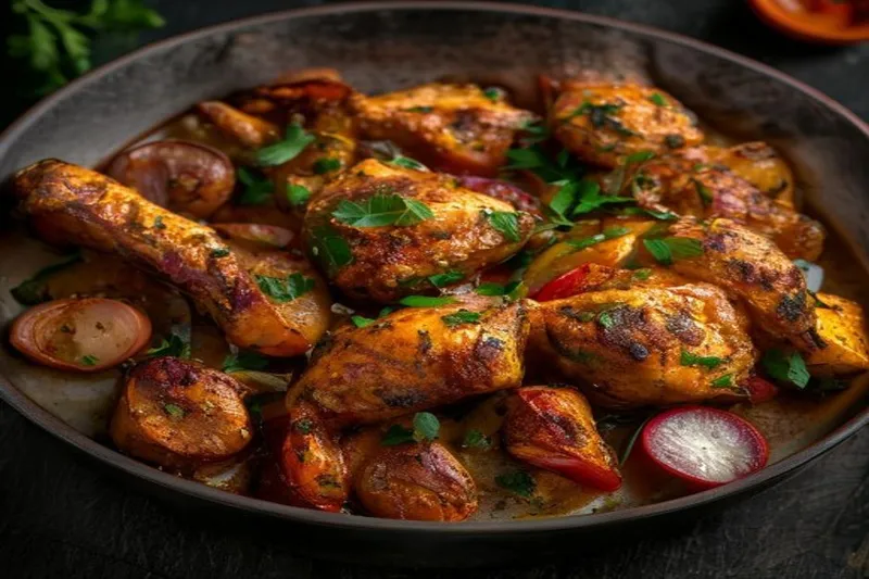 Kadai Chicken Recipe - Chicken Cooked With Onion And Capsicum — photo 2