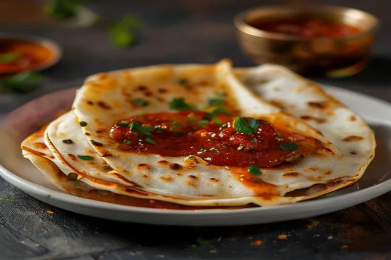 Soft Masala Dosa With Red Chutney Recipe