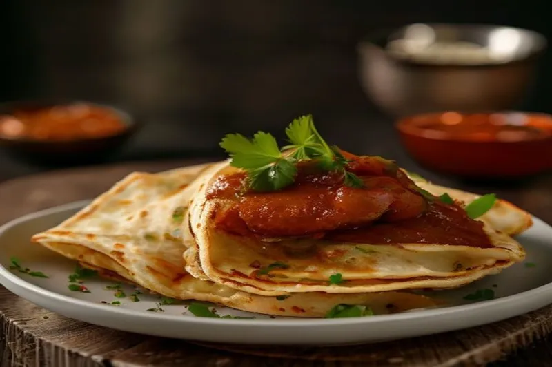 Soft Masala Dosa With Red Chutney Recipe — photo 2