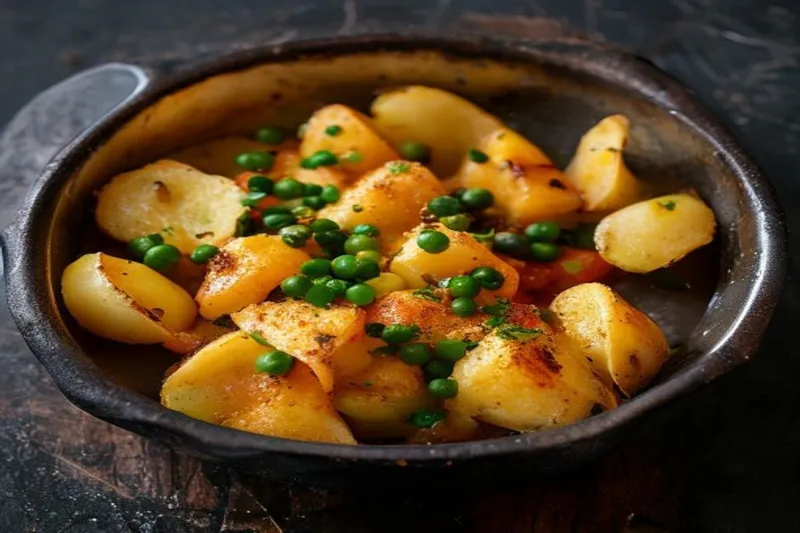 Cheesy Potato Peas Potli Recipe — photo 2