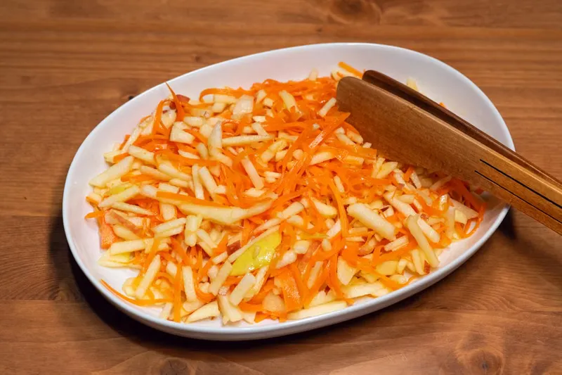 Beet Carrot and Apple Salad in Orange Mustard Vinaigrette Recipe — photo 2