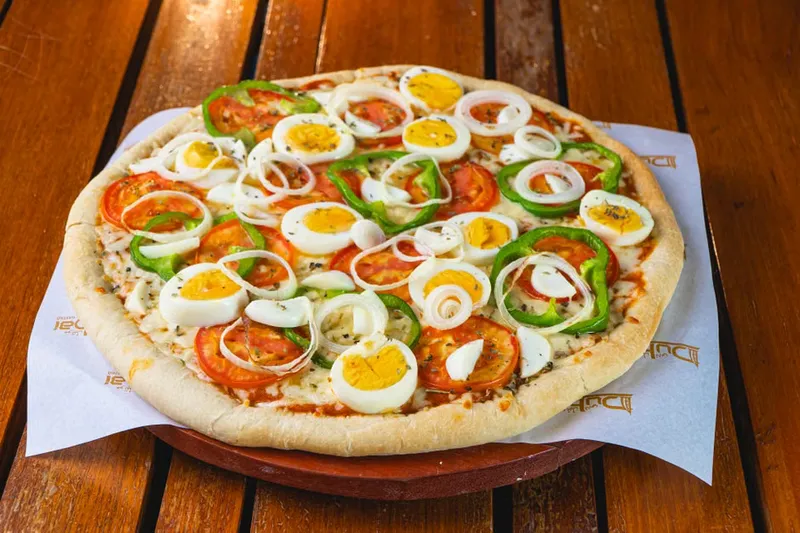 Whole Wheat Pizza With Egg, Bell Peppers And Fresh Basil Recipe — photo 2