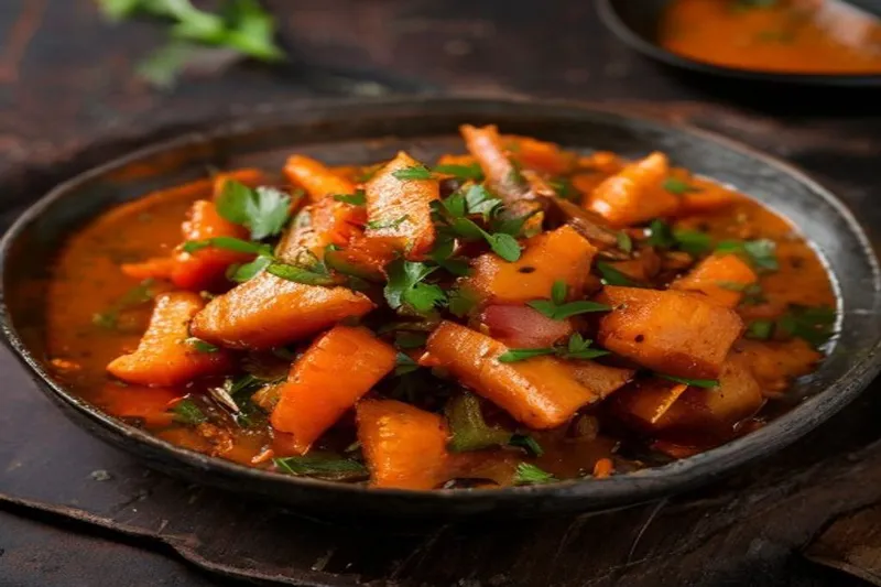 Carrot Paruppu Usili Recipe - Steamed Lentils Crumbled With Carrots
