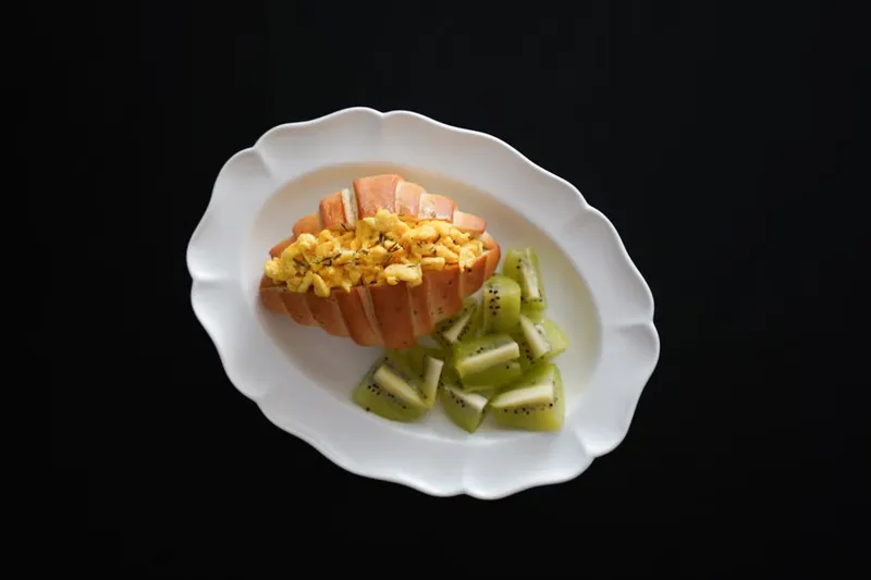 Scrambled Paneer Sandwich Recipe