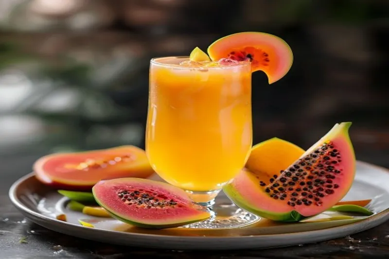 Guava And Papaya Mimosa Drink Recipe