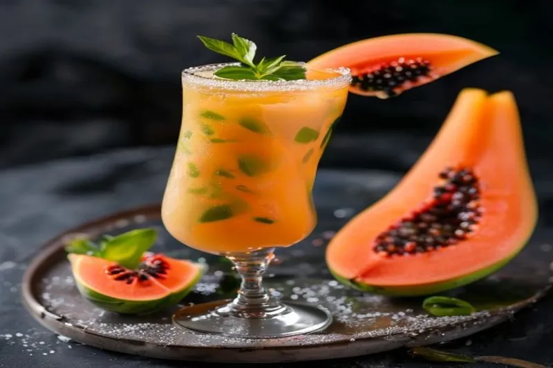 Guava And Papaya Mimosa Drink Recipe — photo 2