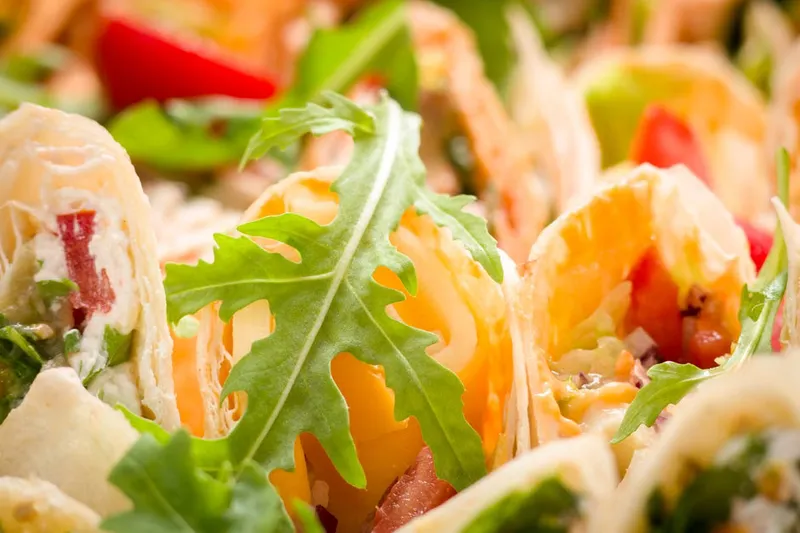 Crunchy Vegetables Tortilla Wrap Recipe