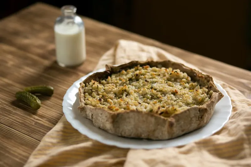 Veggie Pearl Millet Tart Recipe — photo 2