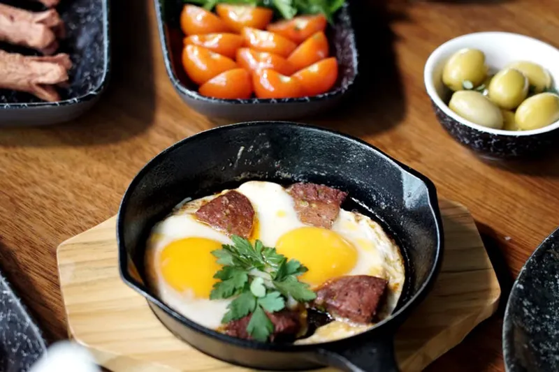 Skillet Potato And Eggs Recipe — photo 2