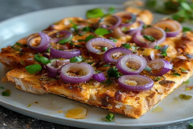 Focaccia Bread with Sweet Onion and Capers Recipe
